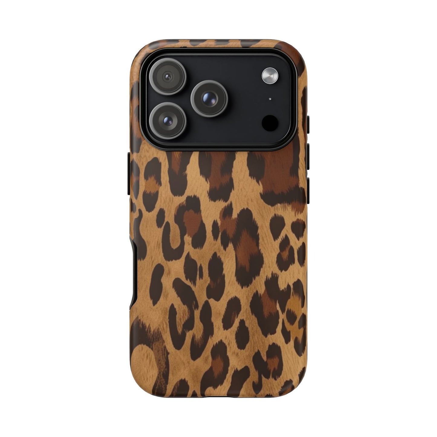 Leopard Print Tough Phone Case — Durable Animal Print Protective Cover