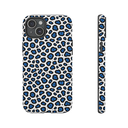 Blue Leopard Print Phone Case – Tough Protective Cover