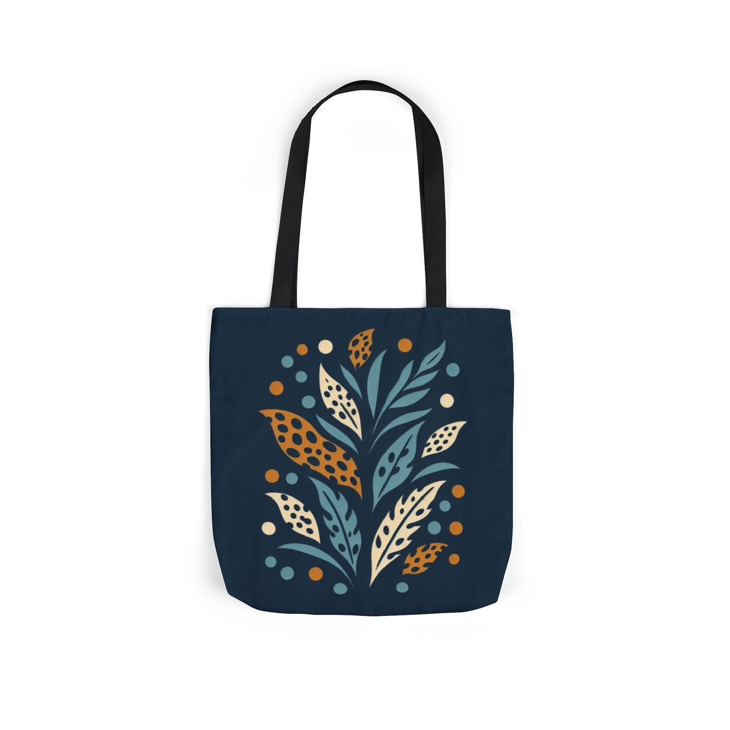 Boho Leaves Canvas Tote Bag, Great for Shopping, Beach Days, Gifts, Festivals, and Everyday Use