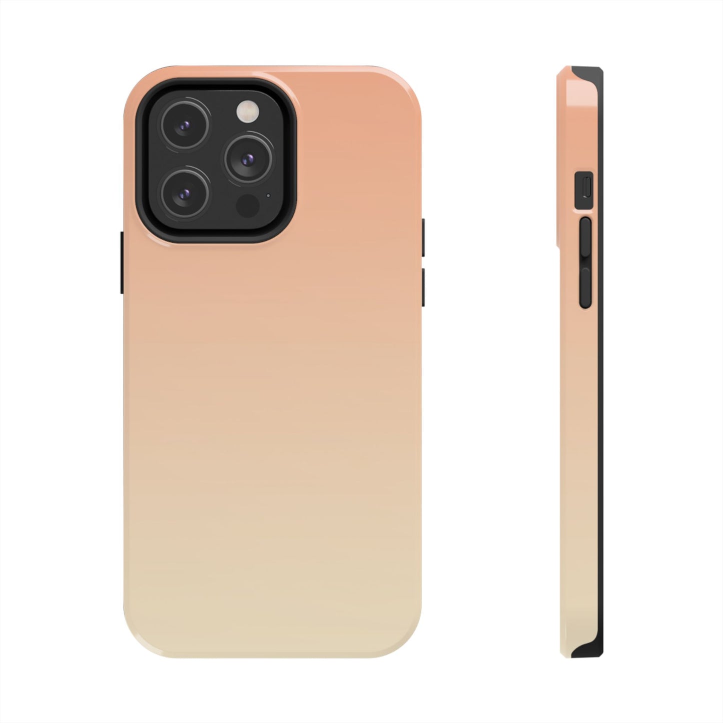 Gradient Tough Phone Case — Peach Ombre Protective Cover
