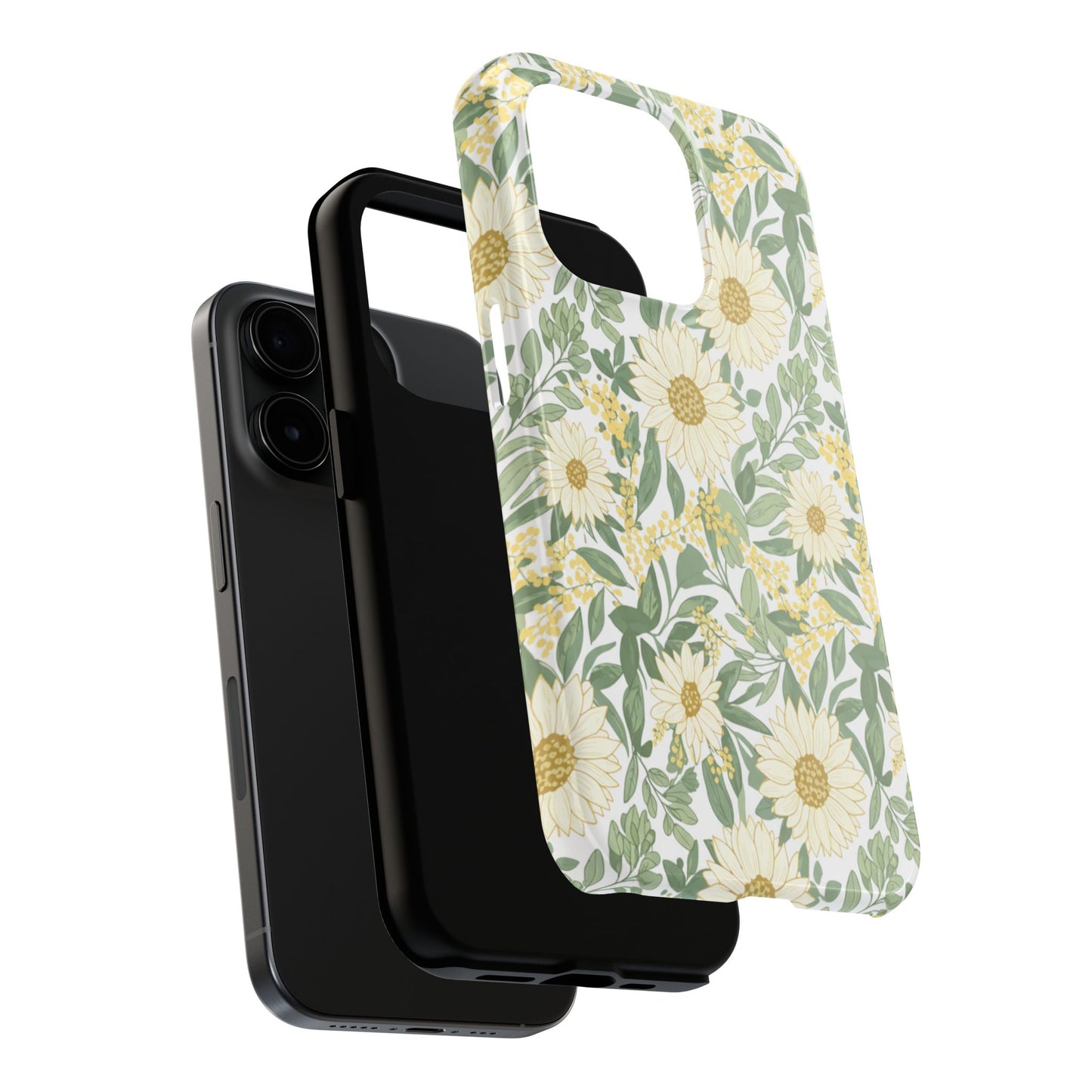 Daisy Meadow Tough Phone Case — Floral Protective Phone Cover