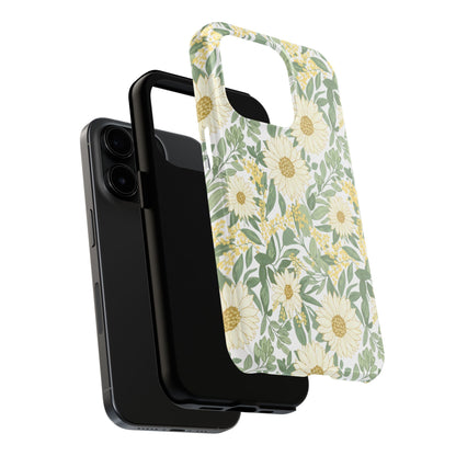 Daisy Meadow Tough Phone Case — Floral Protective Phone Cover