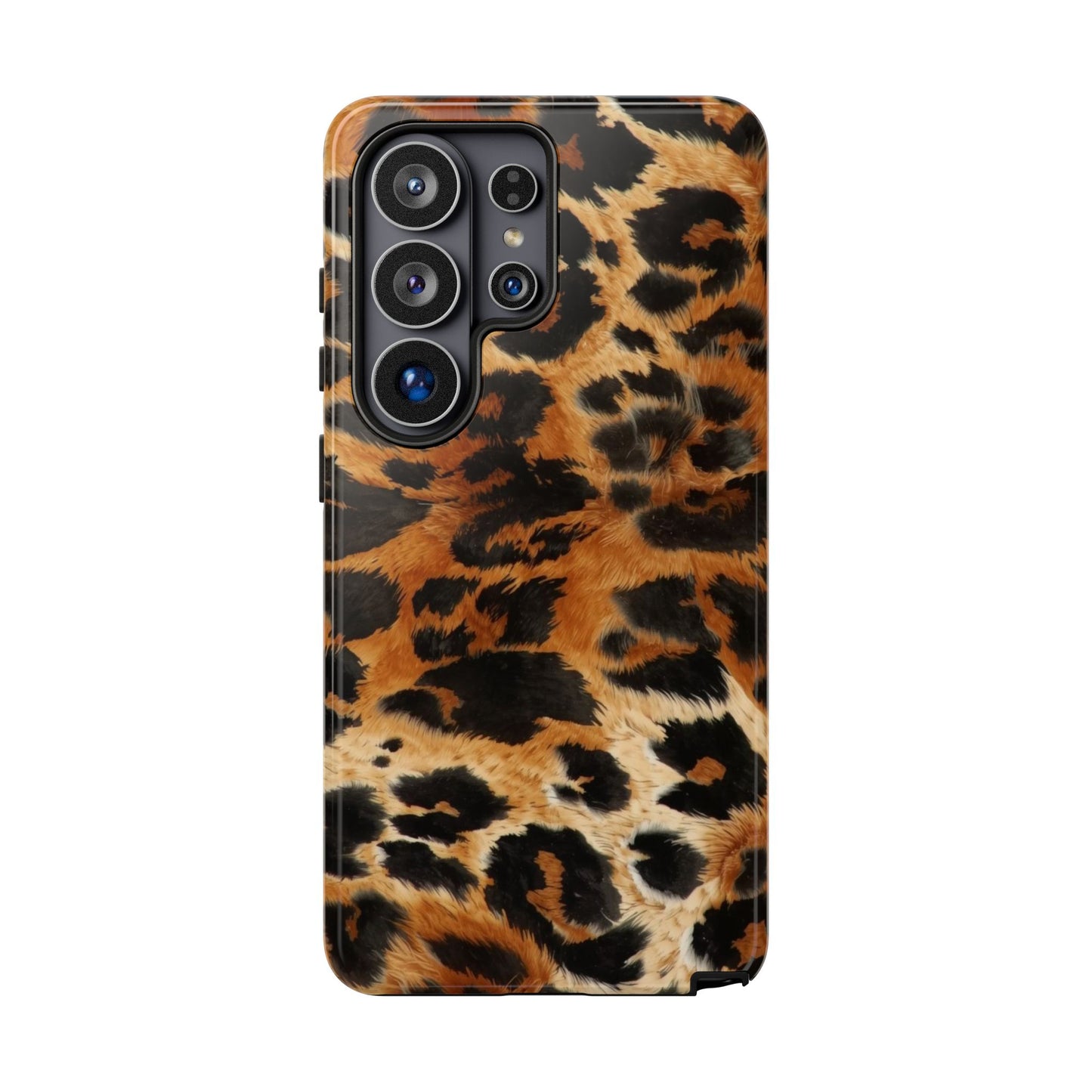 Leopard Print Tough Phone Case – Rugged Protective iPhone Cover