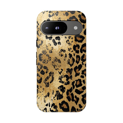 Leopard Print Tough Phone Case — Durable Protective iPhone Cover