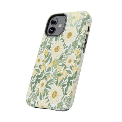 Daisy Meadow Tough Phone Case — Floral Protective Phone Cover
