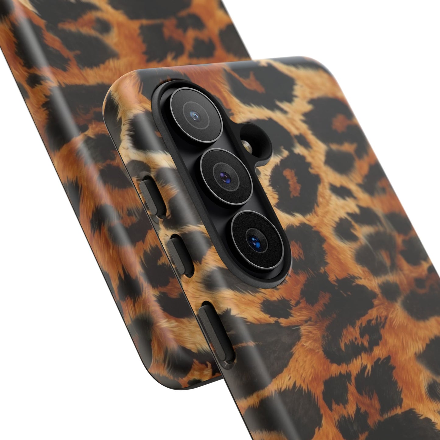 Leopard Print Tough Phone Case – Rugged Protective iPhone Cover