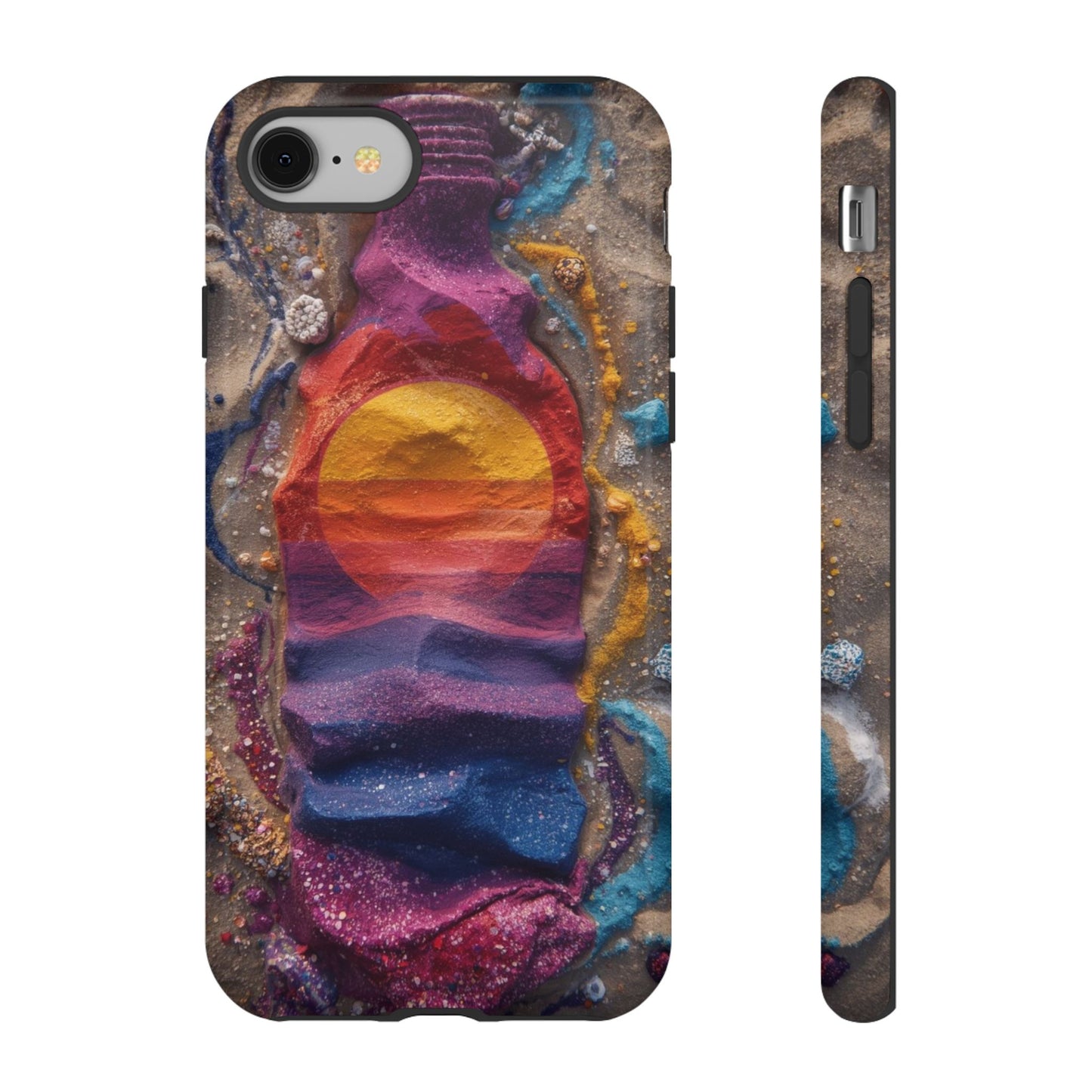Phone Case — Colorful Sand Art Sunset Tough Protective Case