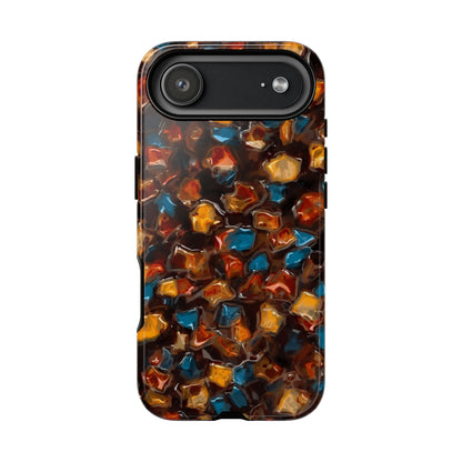 Phone Case - Amber Tortoiseshell Mosaic Protective Cover