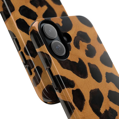 Leopard Print Tough Phone Case — Protective Animal Print iPhone Case