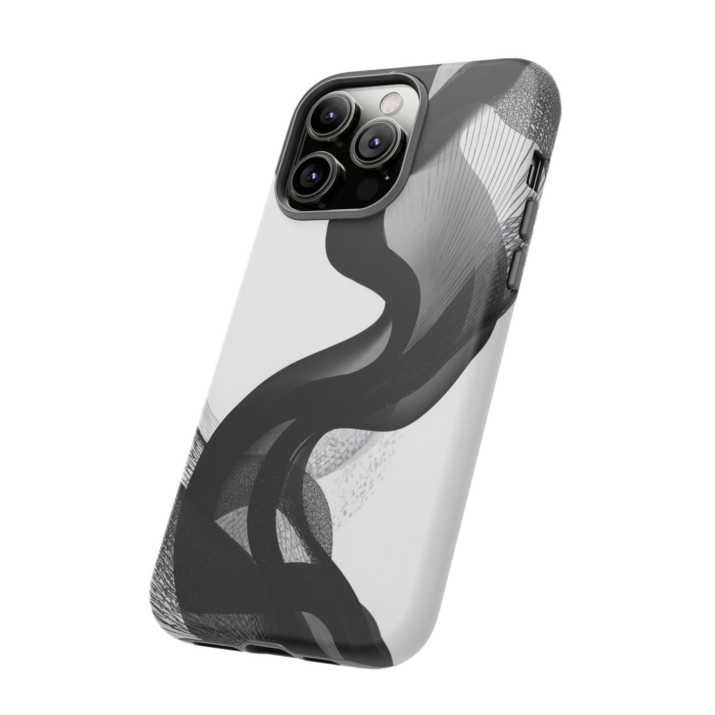 Phone Case — Monochrome Abstract Protective Cover