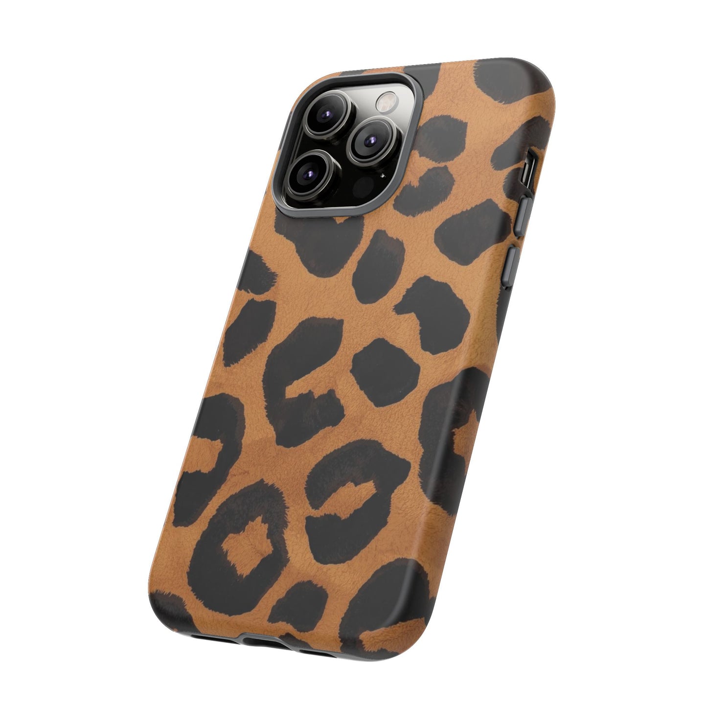 Leopard Print Tough Phone Case — Protective Animal Print iPhone Case