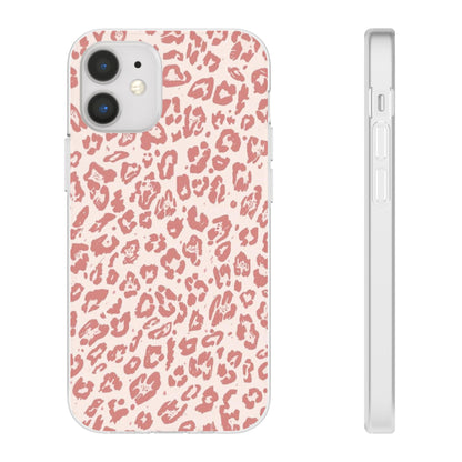 Pink Leopard Print Phone Case – Slim Flexible Protective Cover