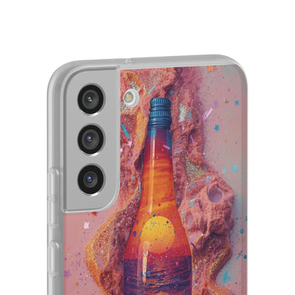 Phone Case — Surreal Sunset Bottle Art Flexible Protective Cover