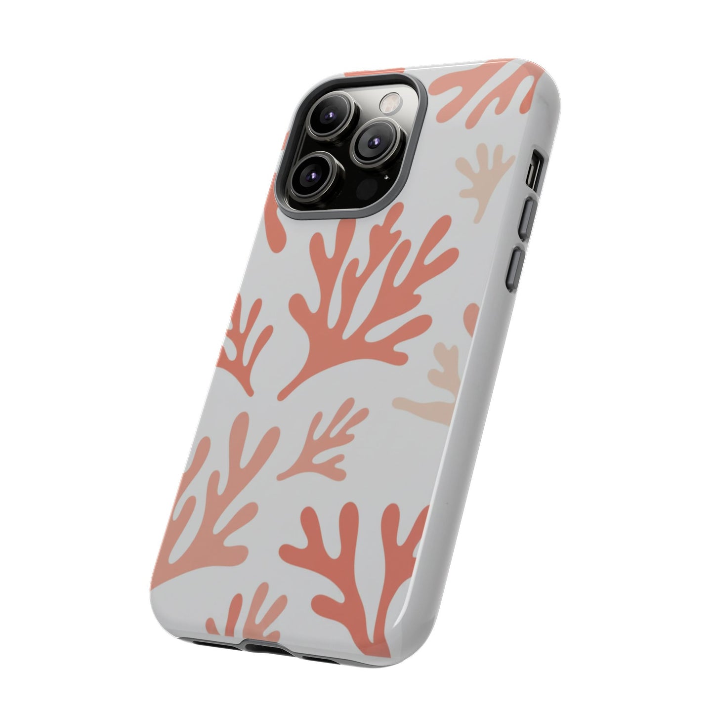 Coral Reef Pattern Tough Phone Case — Pink Beachy Protective Cover