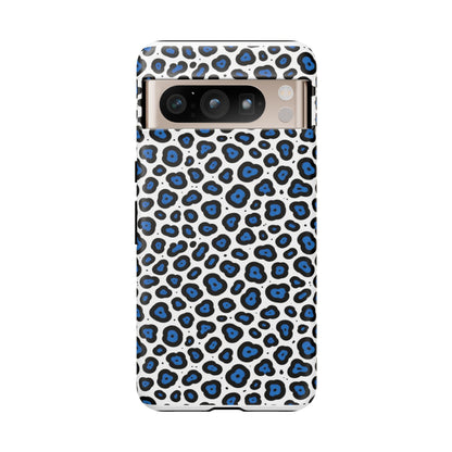 Blue Leopard Print Phone Case – Tough Protective Cover
