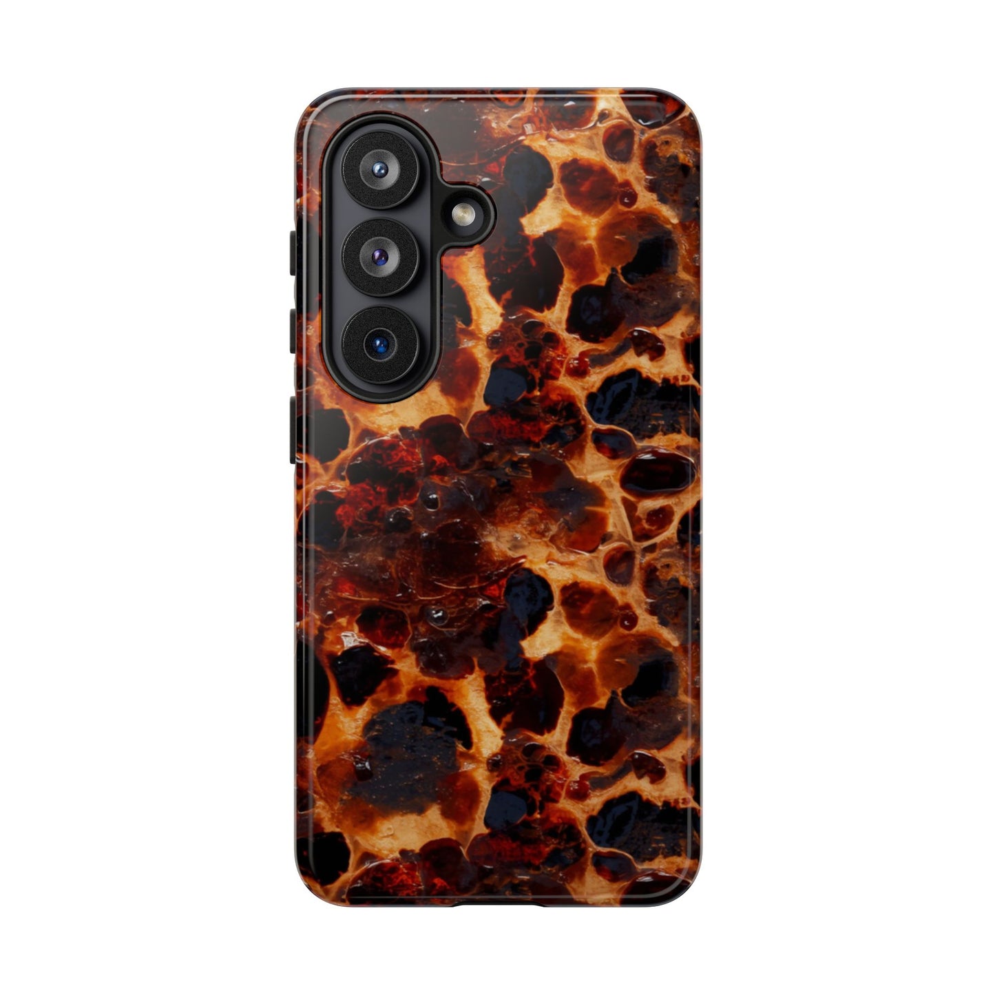 Tortoiseshell Phone Case — Protective iPhone Cover with Classic Amber Pattern