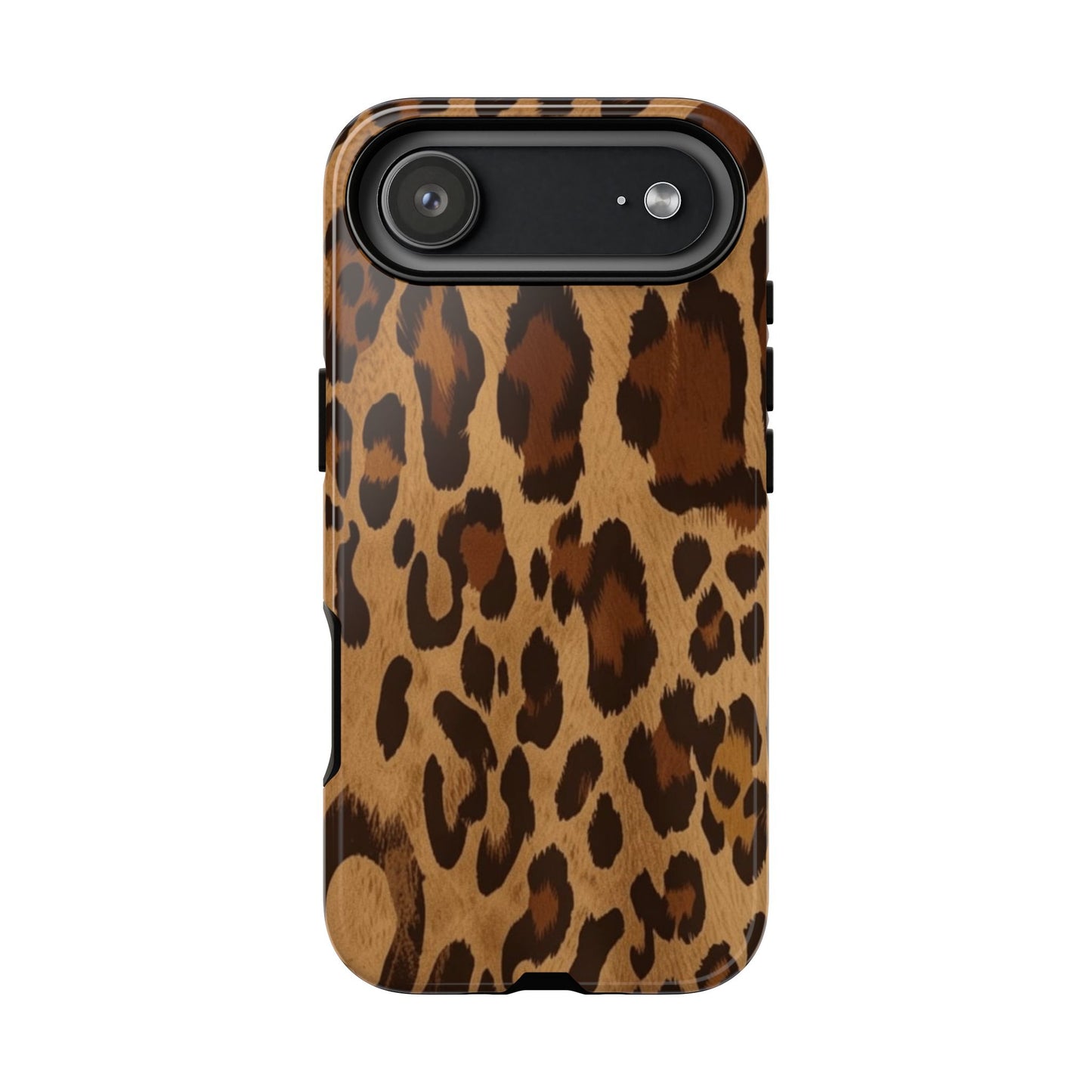 Leopard Print Tough Phone Case — Durable Animal Print Protective Cover