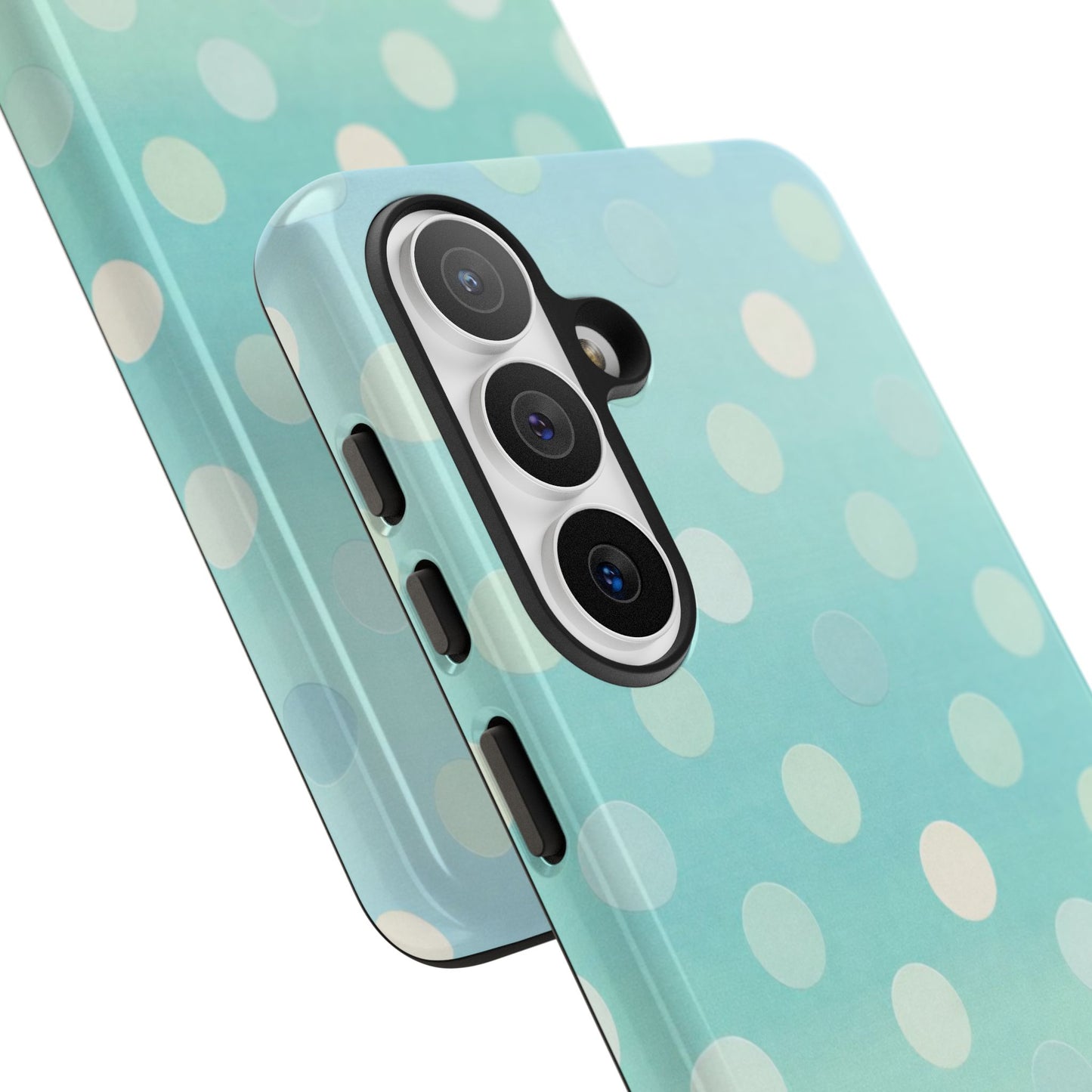 Abstract Palm Tough Phone Case — Minimal Coastal Blue Protective Cover