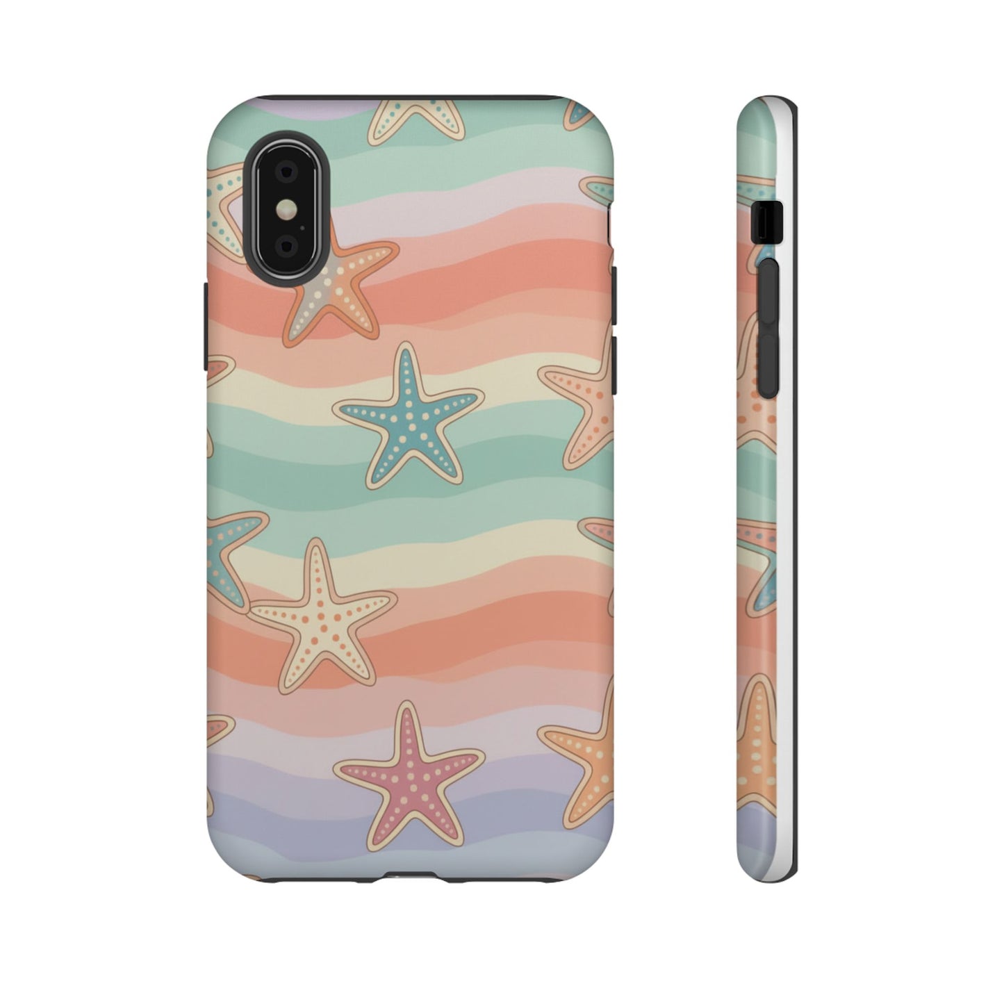 Starfish Wave Tough Phone Case — Pastel Beach Protective Cover