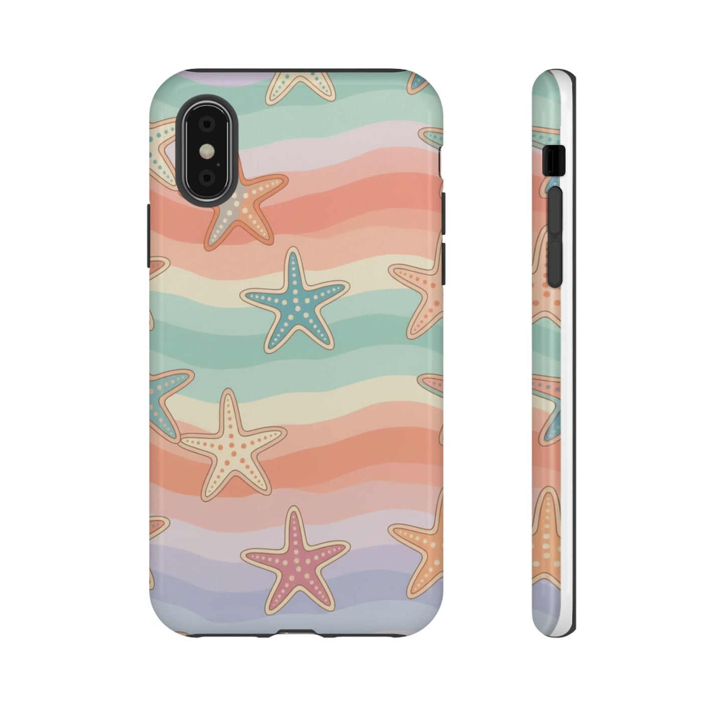 Starfish Wave Tough Phone Case — Pastel Beach Protective Cover