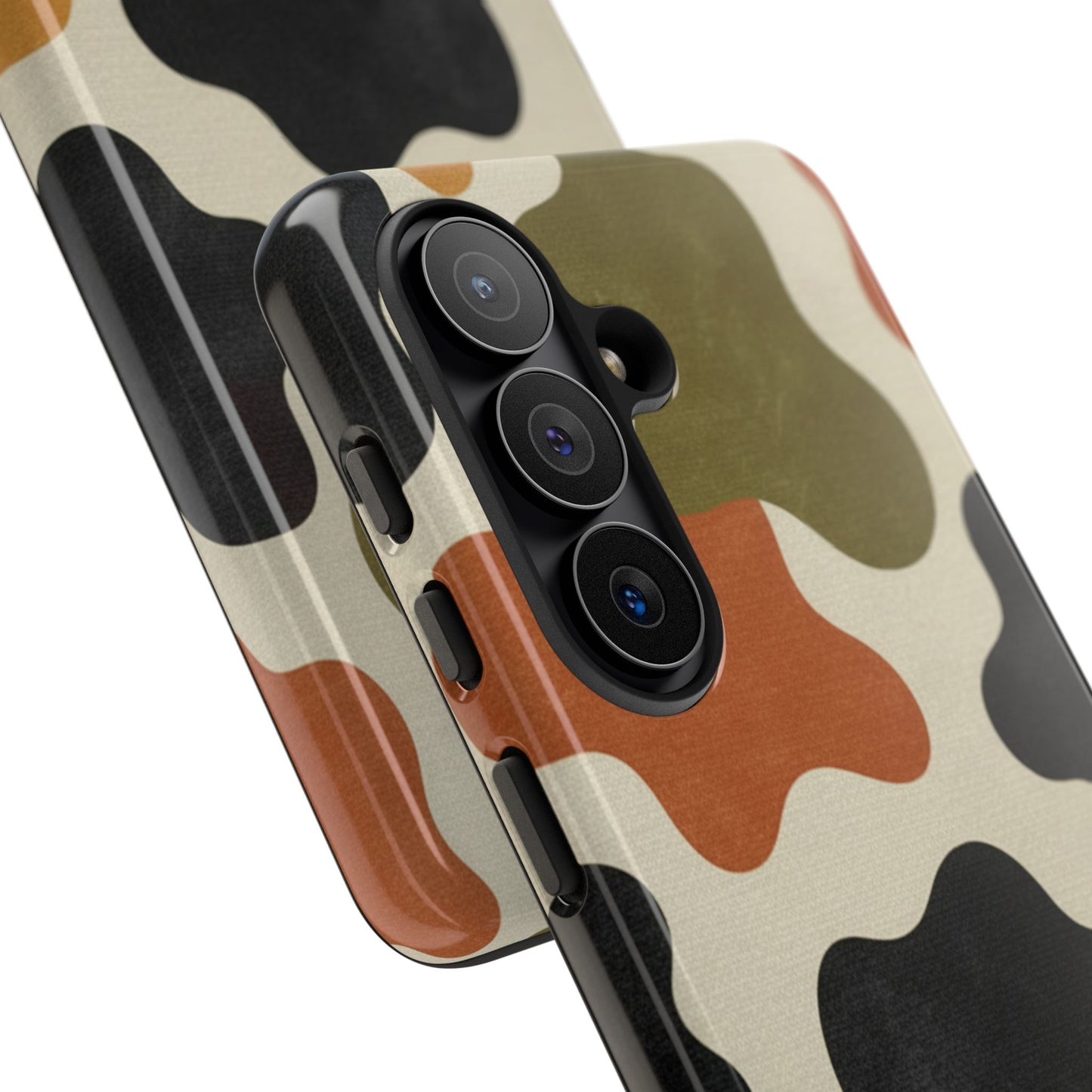 Retro Abstract Camouflage Phone Case — Earth Tone Tough Case