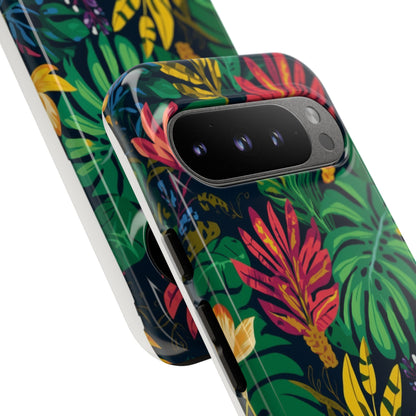 Tropical Floral Phone Case — Vibrant Jungle Leaf Protective Cover