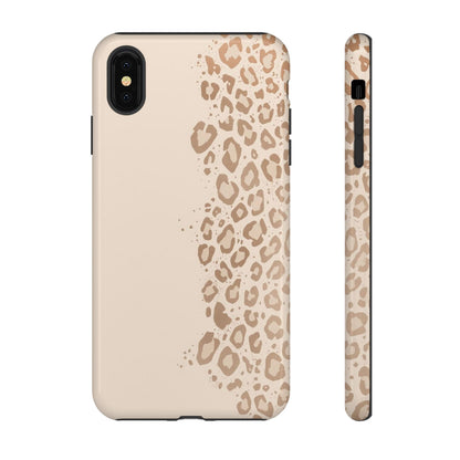 Phone Case – Beige Leopard Print Protective Cover