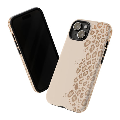 Phone Case – Beige Leopard Print Protective Cover