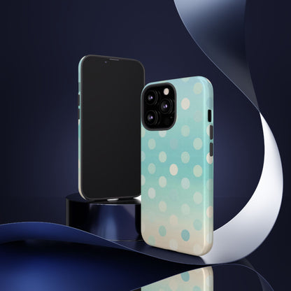 Abstract Palm Tough Phone Case — Minimal Coastal Blue Protective Cover