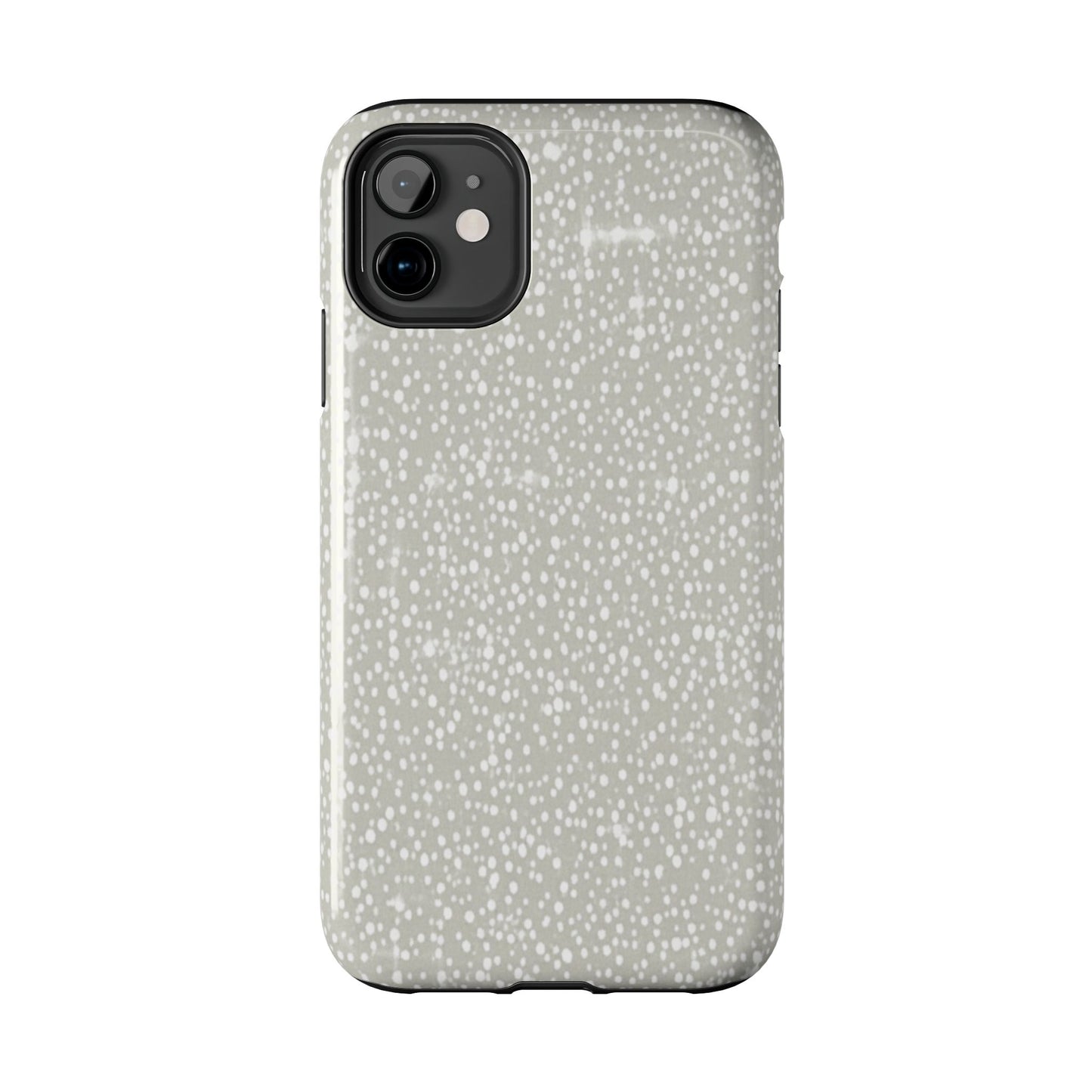 Speckled Gray Tough Phone Case — Protective Shockproof iPhone Cover