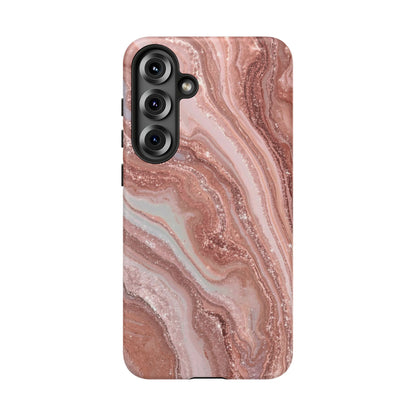 Rose Gold Marble Tough Phone Case