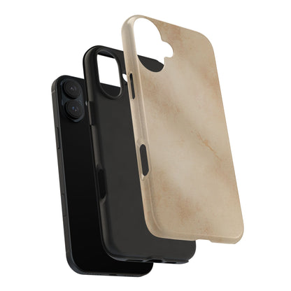 Tough Phone Case — Vintage Beige Marble Protective Phone Cover