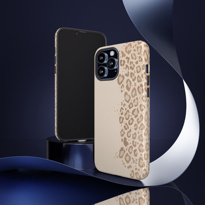 Phone Case – Beige Leopard Print Protective Cover
