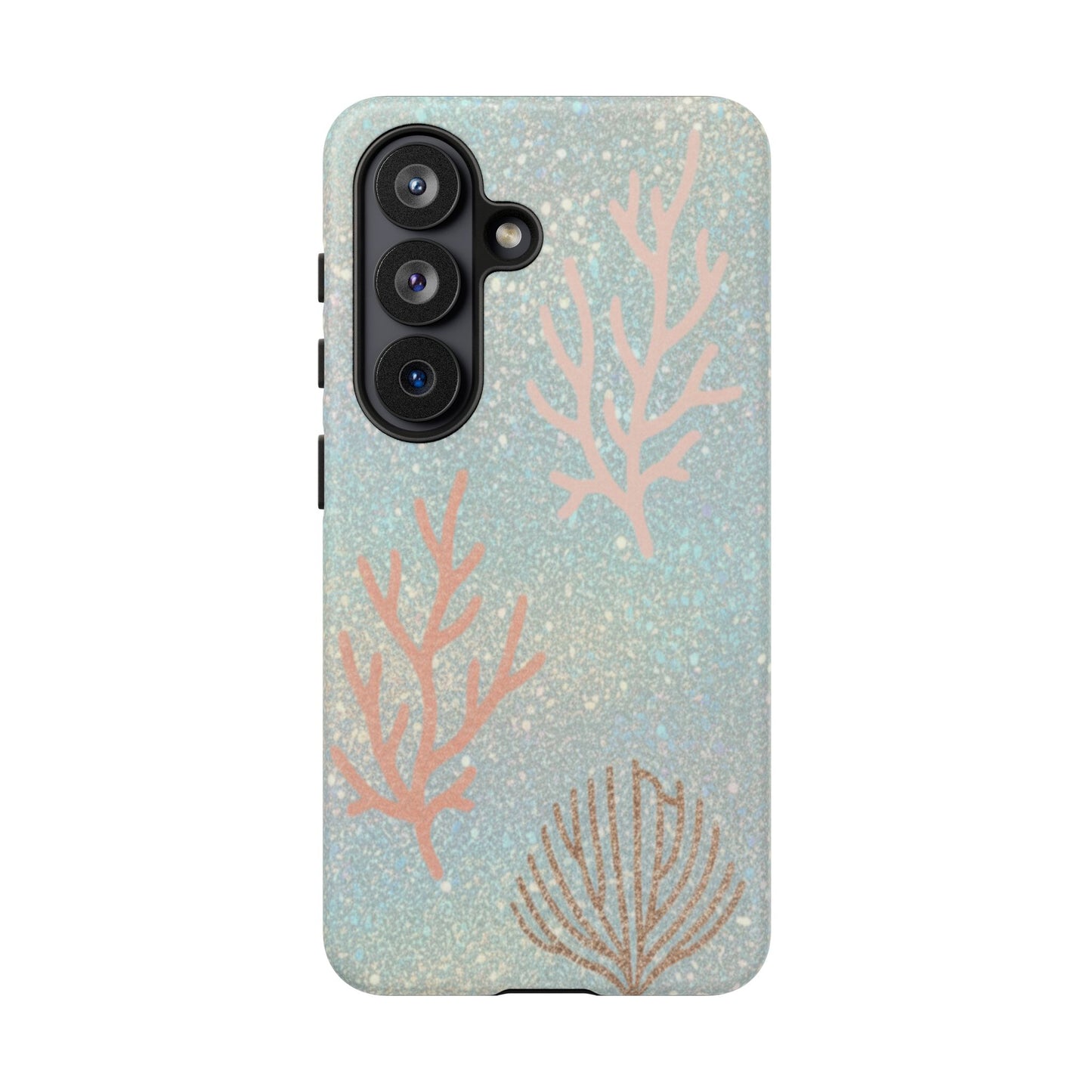 Seafoam Sparkle Phone Case – Coral & Seashell Tough Case