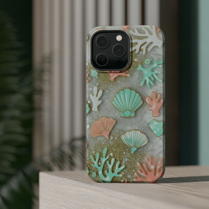 Seashell Coral Magnetic Impact Phone Case