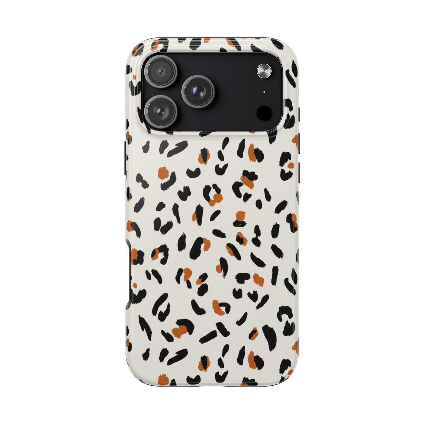 Leopard Print Tough Phone Case — Stylish Protective iPhone Cover