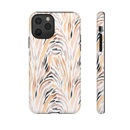 Tough Case — Neutral Watercolor Tiger Stripe Phone Case