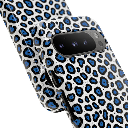 Blue Leopard Print Phone Case – Tough Protective Cover