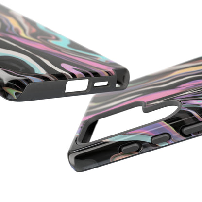 Abstract Marble Tough Phone Case — Pastel Swirl Protective Cover