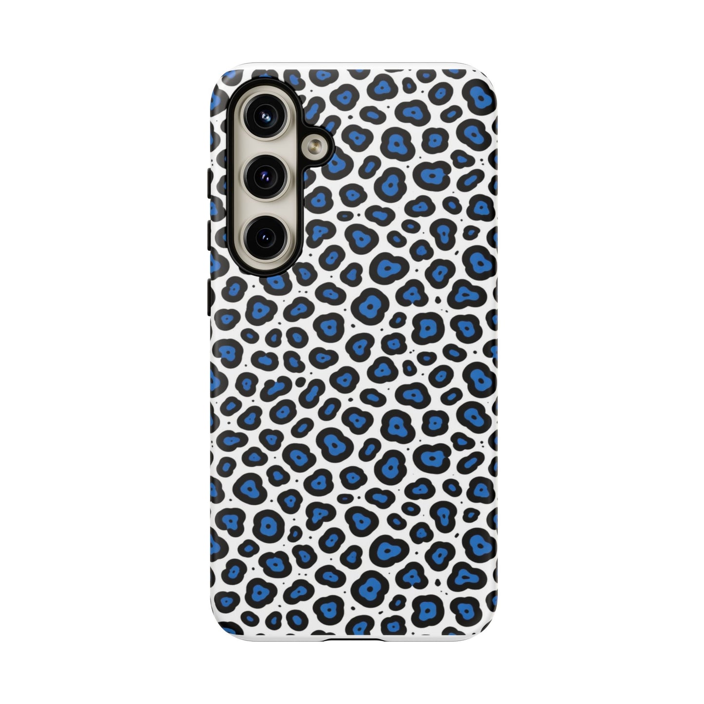 Blue Leopard Print Phone Case – Tough Protective Cover