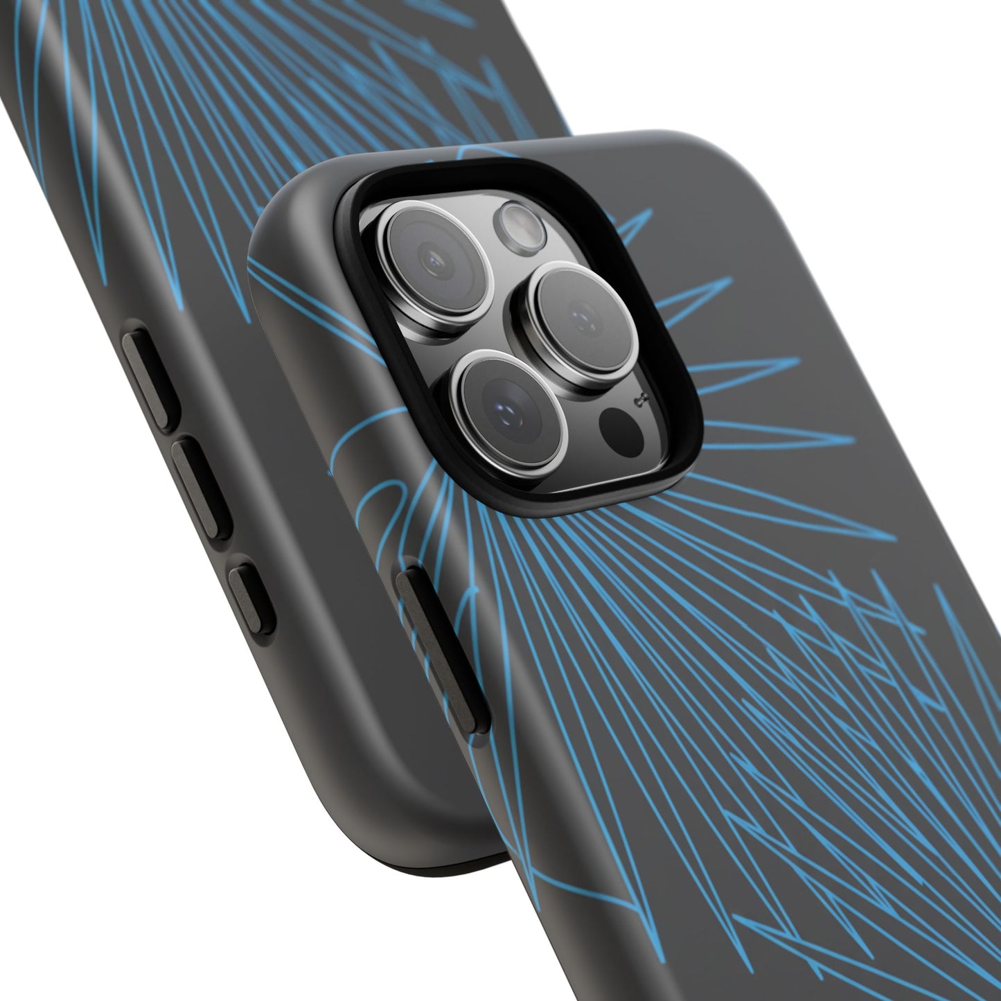 Blue Dandelion Burst Tough Phone Case — Protective Floral iPhone Cover