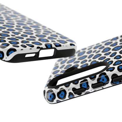 Blue Leopard Print Phone Case – Tough Protective Cover