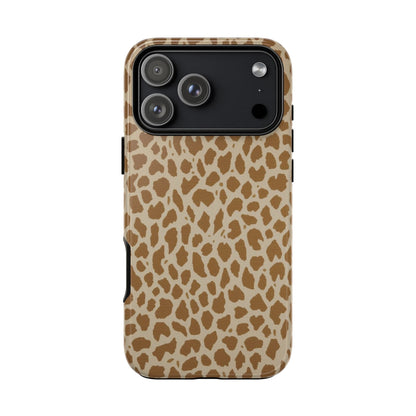 Leopard Print Tough Phone Case — Slim Protective Animal Pattern