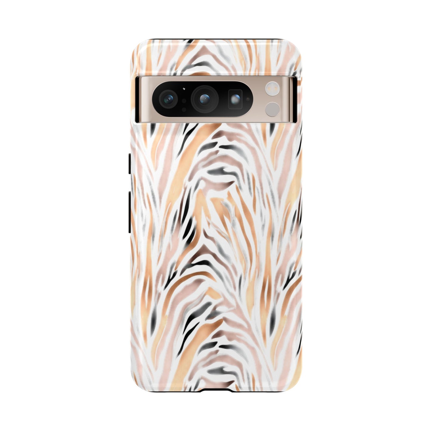 Tough Case — Neutral Watercolor Tiger Stripe Phone Case
