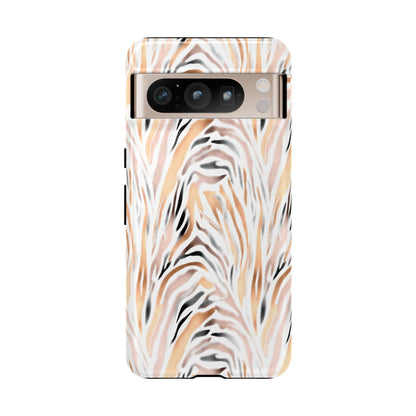 Tough Case — Neutral Watercolor Tiger Stripe Phone Case