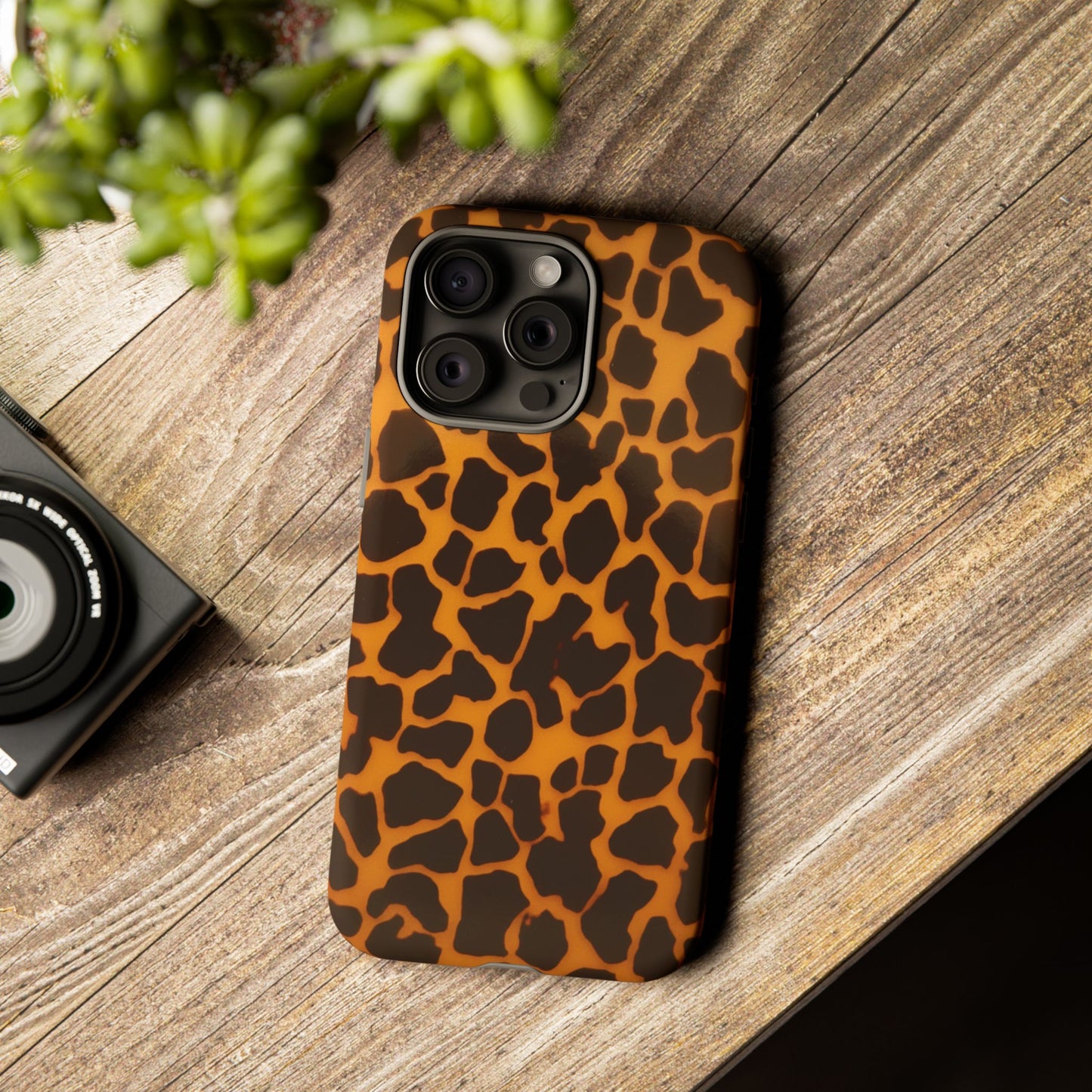 Leopard Print Tough Phone Case — Slim Protective iPhone Cover