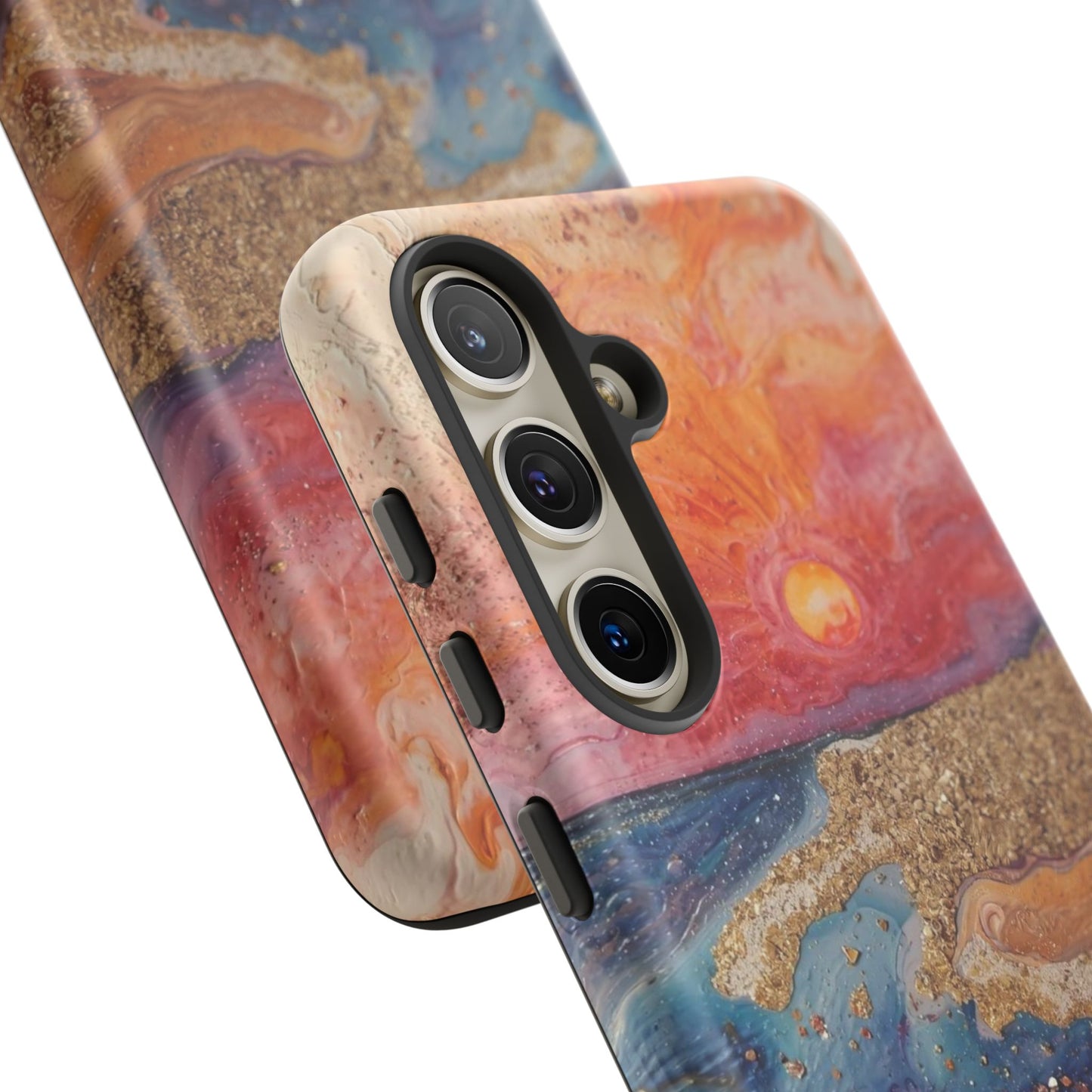 Sunset Coast Phone Case — Colorful Abstract Beach Art Tough Case