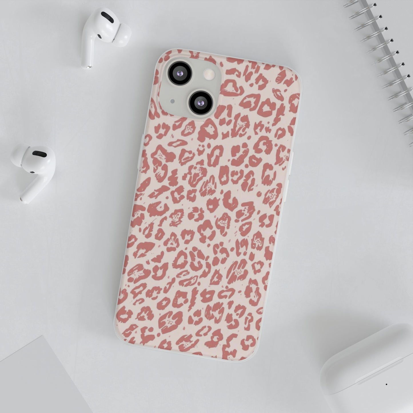 Pink Leopard Print Phone Case – Slim Flexible Protective Cover