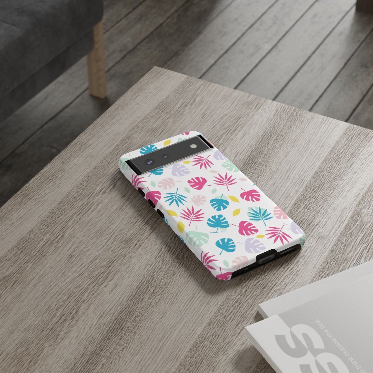Tropical Leaf Phone Case — Colorful Pastel Monstera & Palm iPhone Case