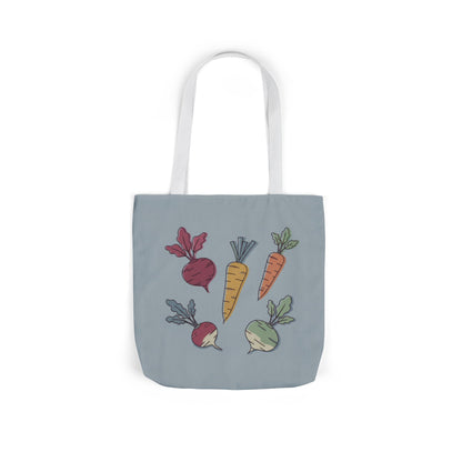 Vegetable Sketch Tote Bag — Carrot & Beetroot Canvas Grocery Tote